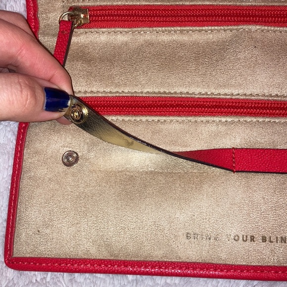 Red & Tan Stella & Dot Travel Jewelry Case - Picture 10 of 13